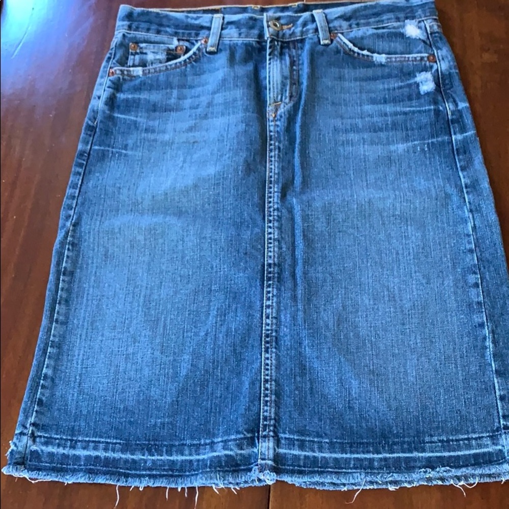 Lucky Brand Dungarees City Skirt size 4